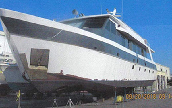 An old age boat with expert maritime communication systems.