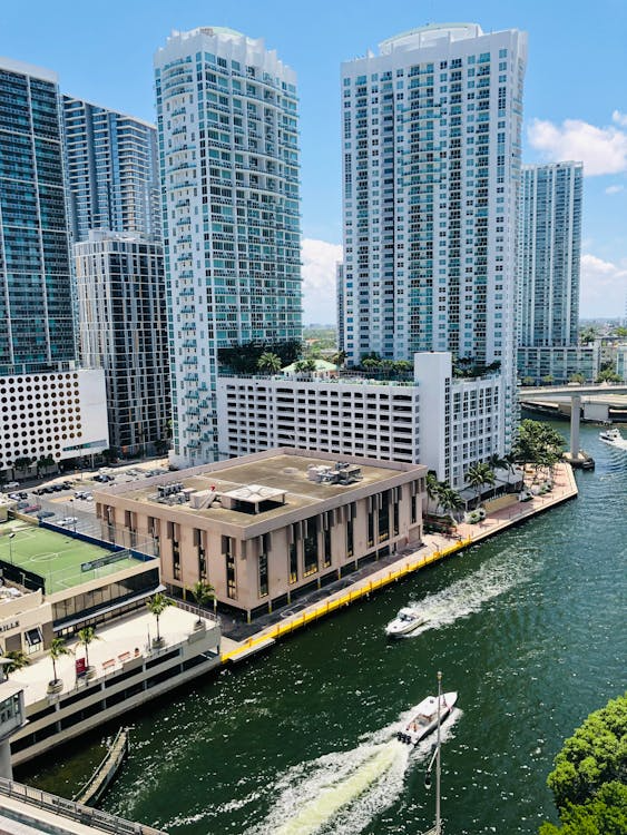 A view of inland waterways in Miami